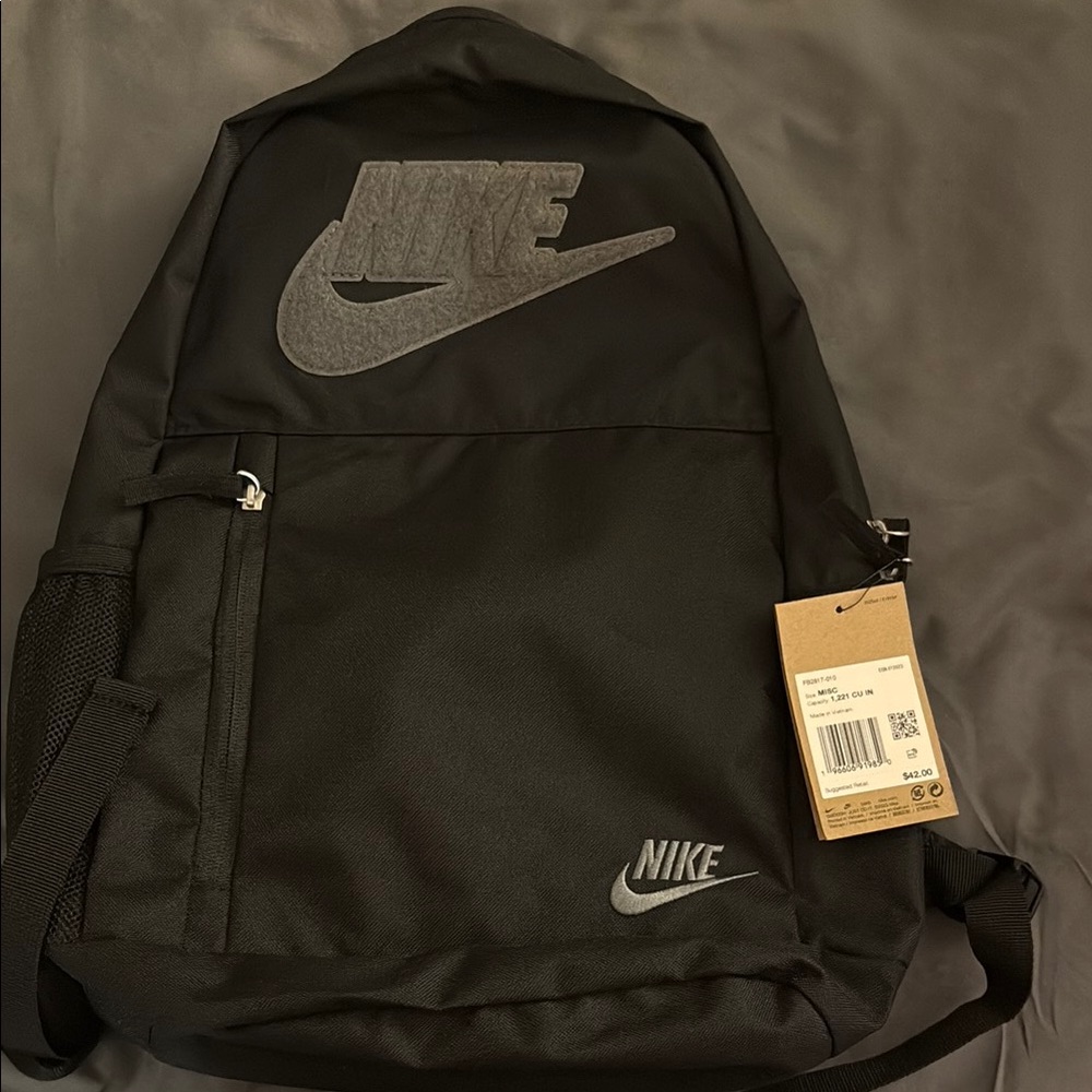 Nike Black Classic Backpack with Swoosh Logo